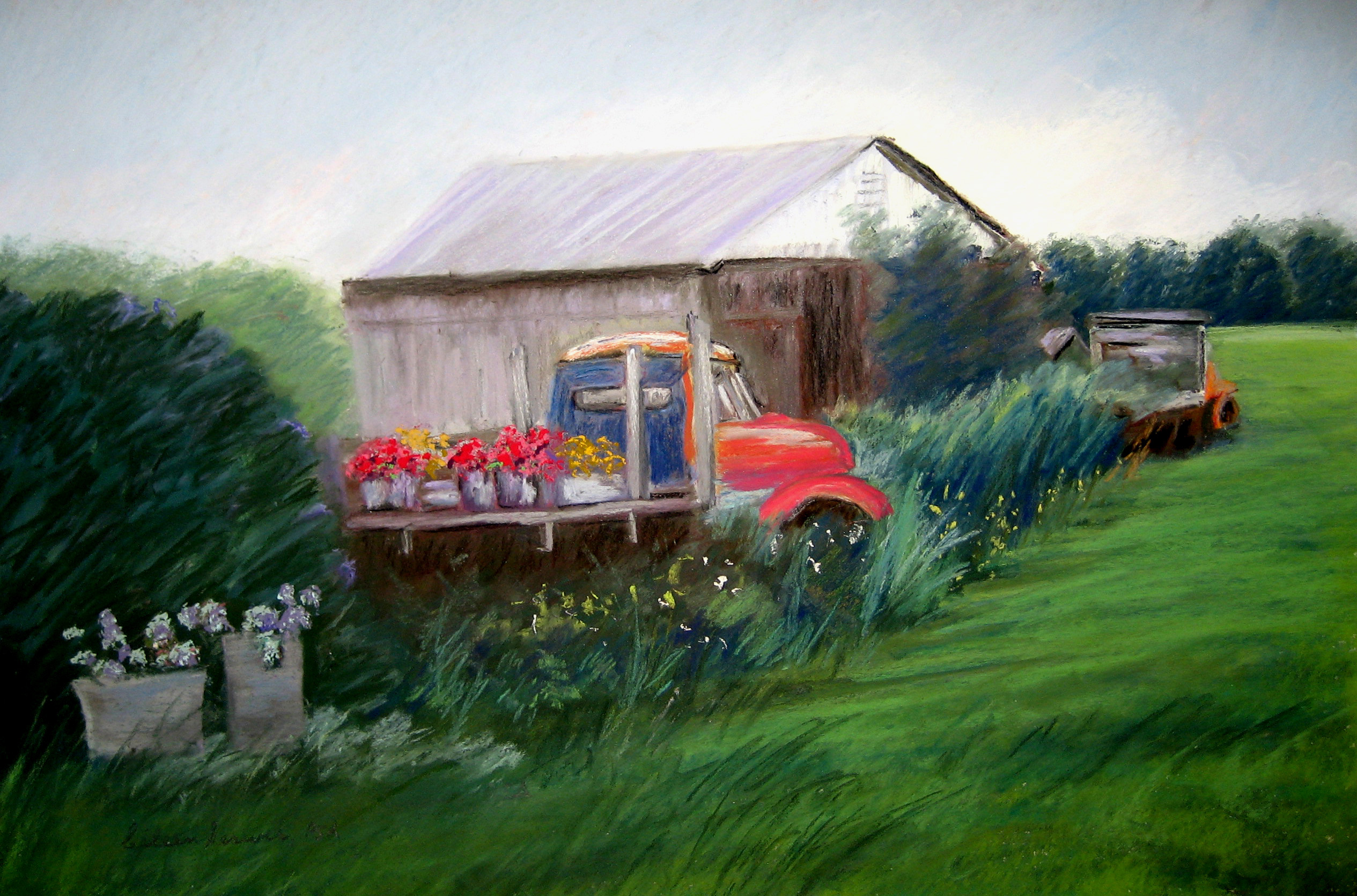 Truck with Flowers